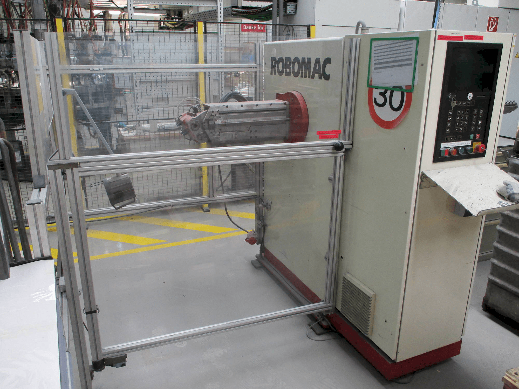 Vista frontal de la máquina Numalliance/Latour Robomac 206