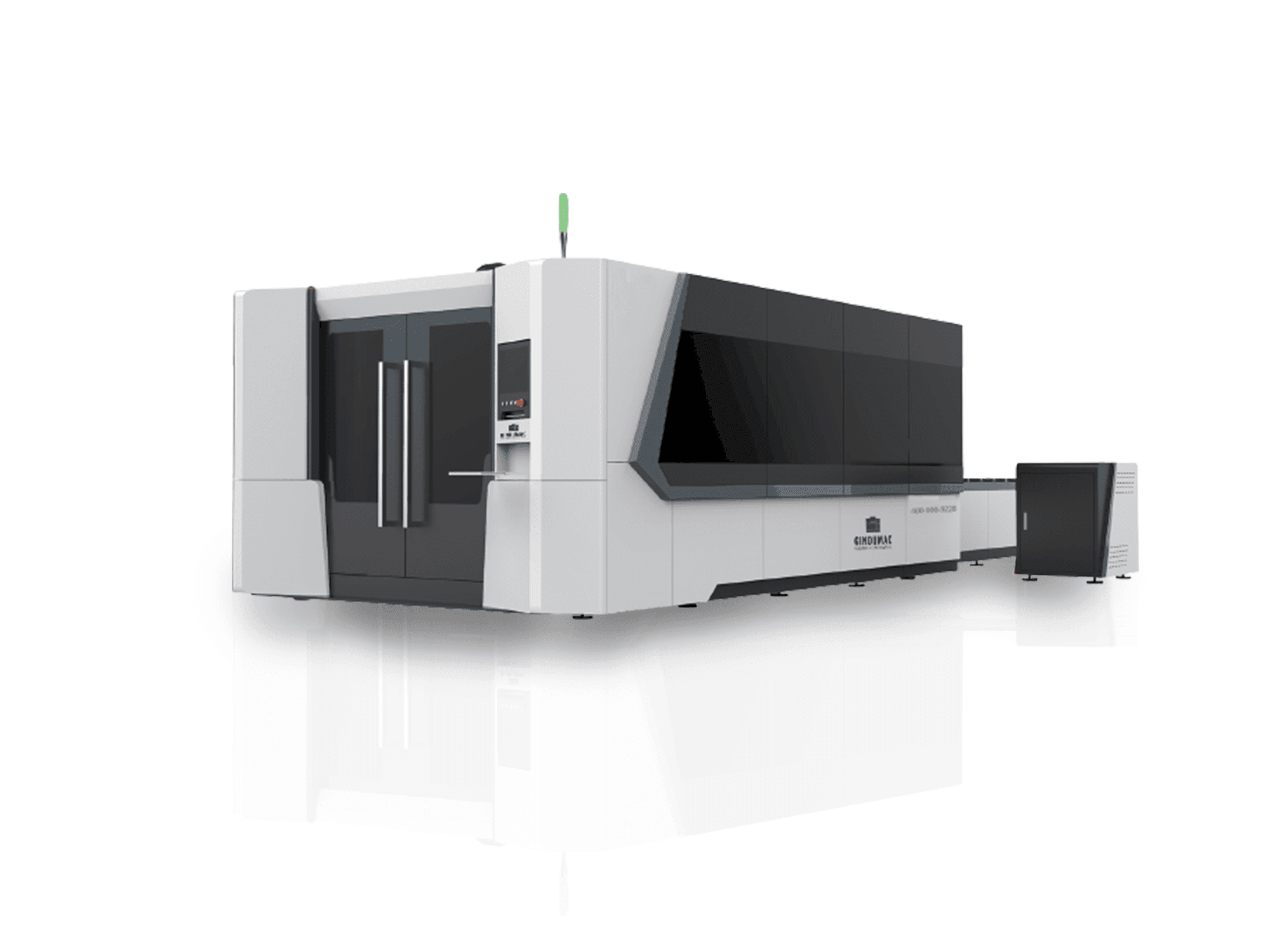 Vista derecha de la máquina GINDUMAC EDGE 3015-1500SF