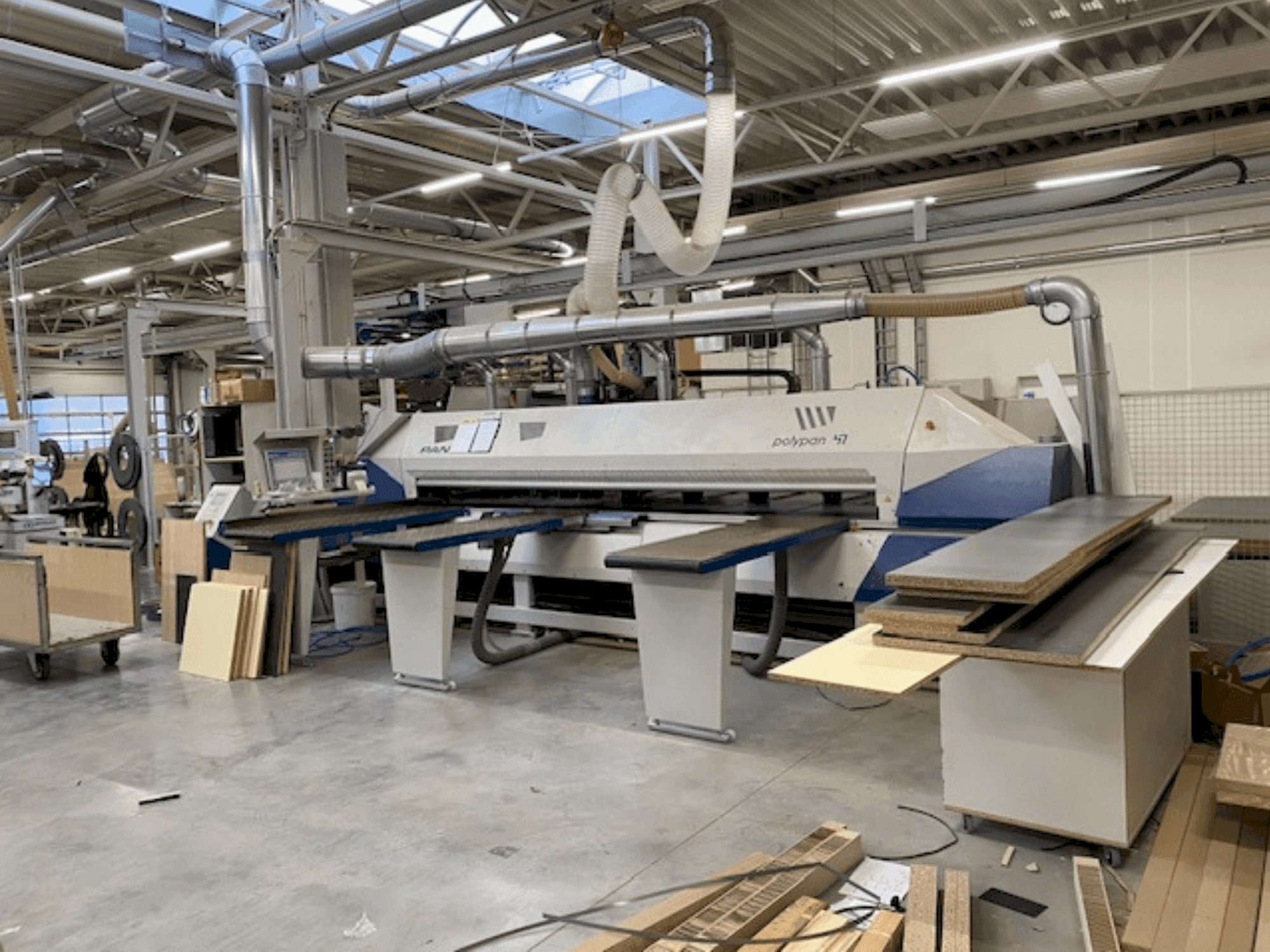 Vista frontal de la máquina PANHANS POLYPAN 47 F