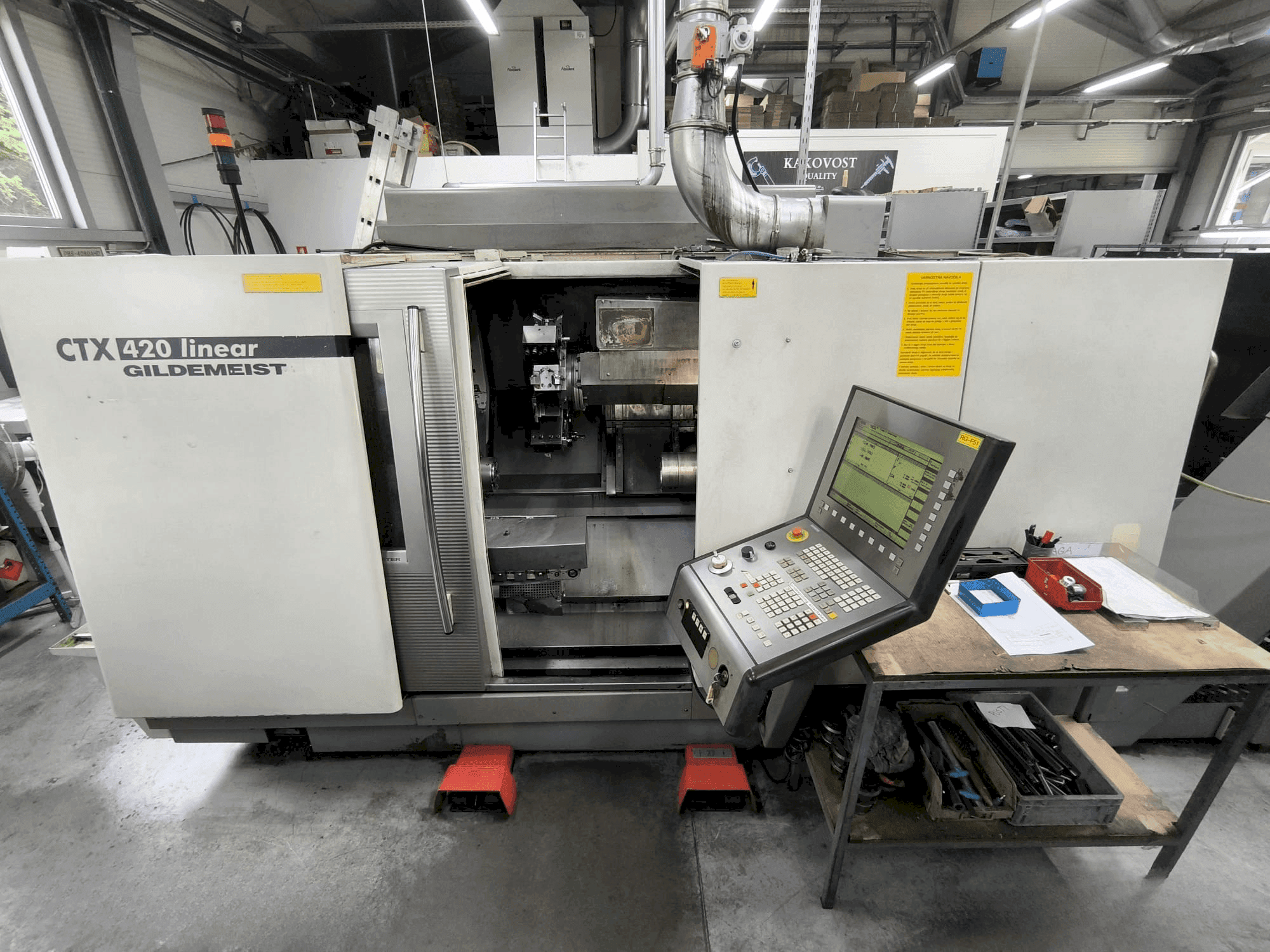 Vista frontal de la máquina Gildemeister GILDEMEISTER CTX 420 linear