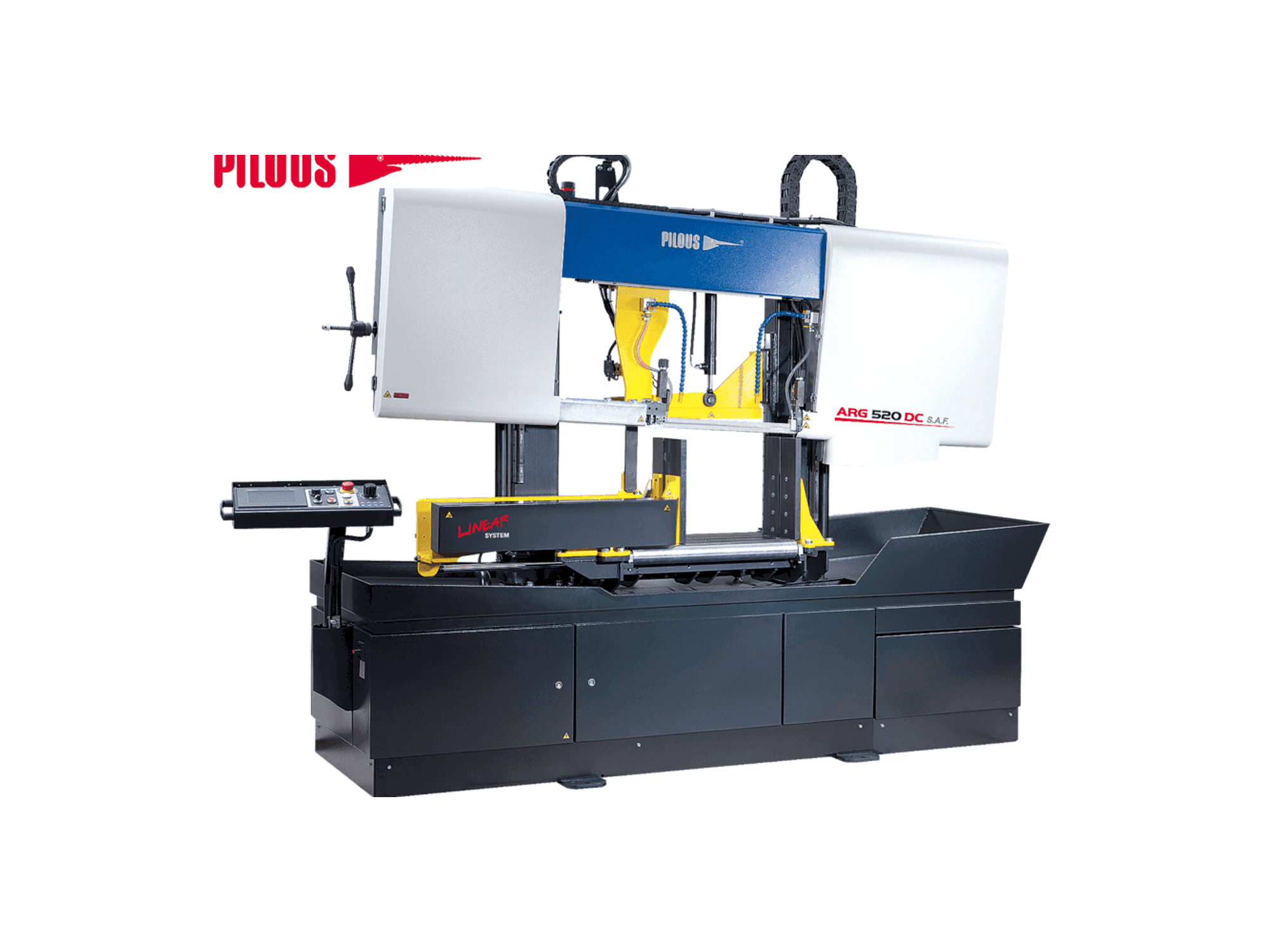 Vista frontal de la máquina Pilous ARG 520 DC