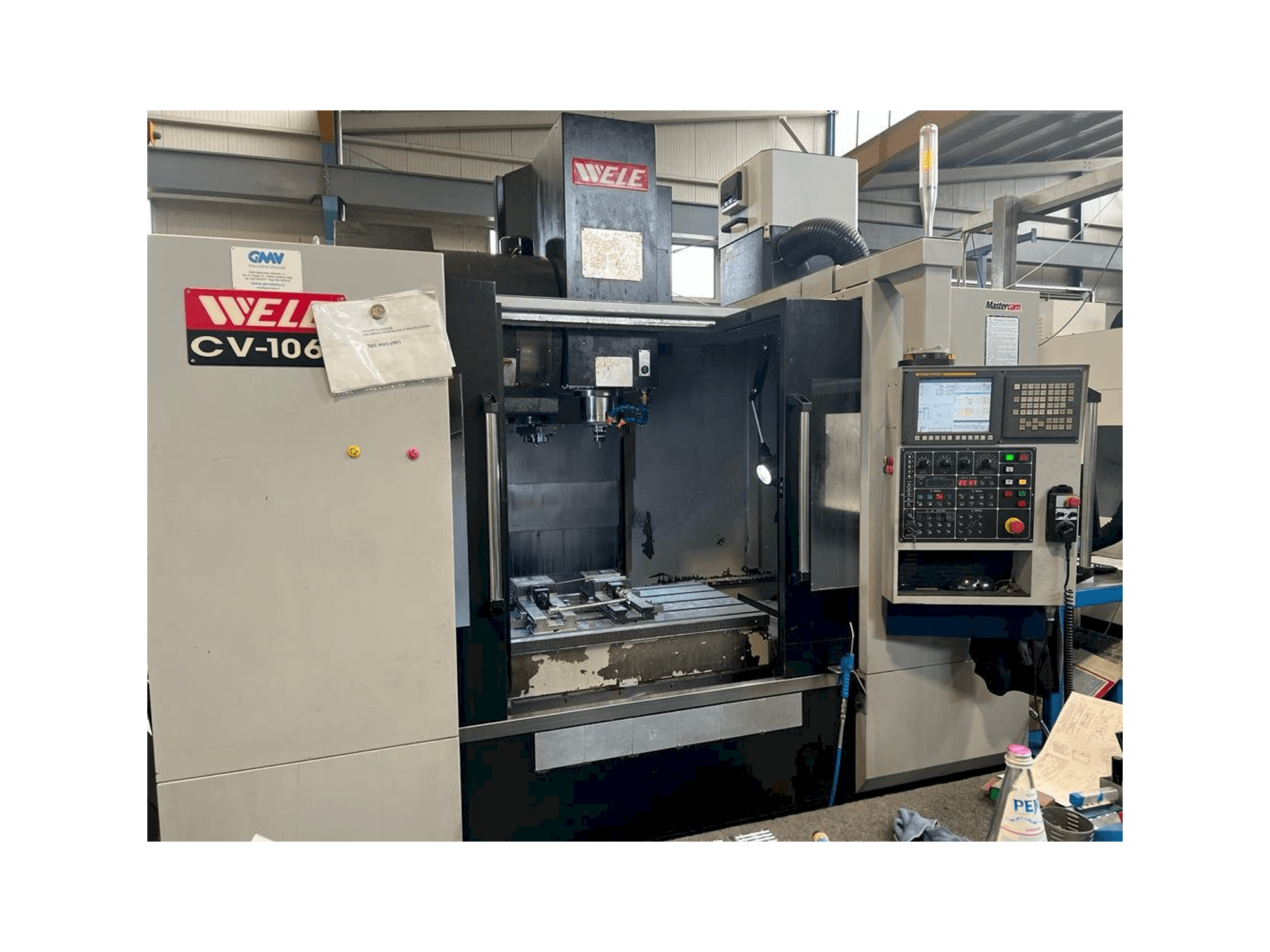 Vista frontal de la máquina Wele CV 1060