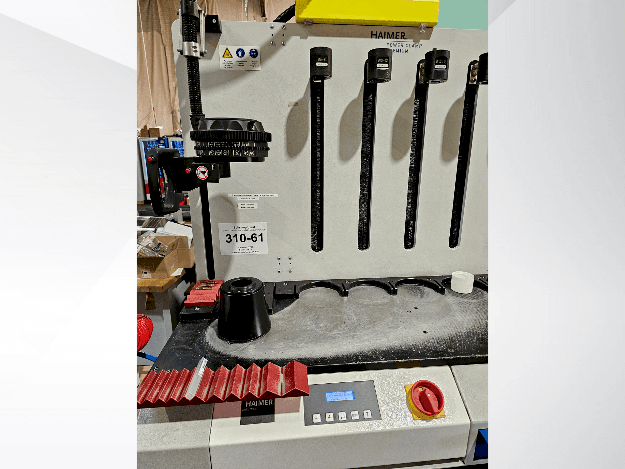 Vista frontal de la máquina HAIMER PC 2011 Premium