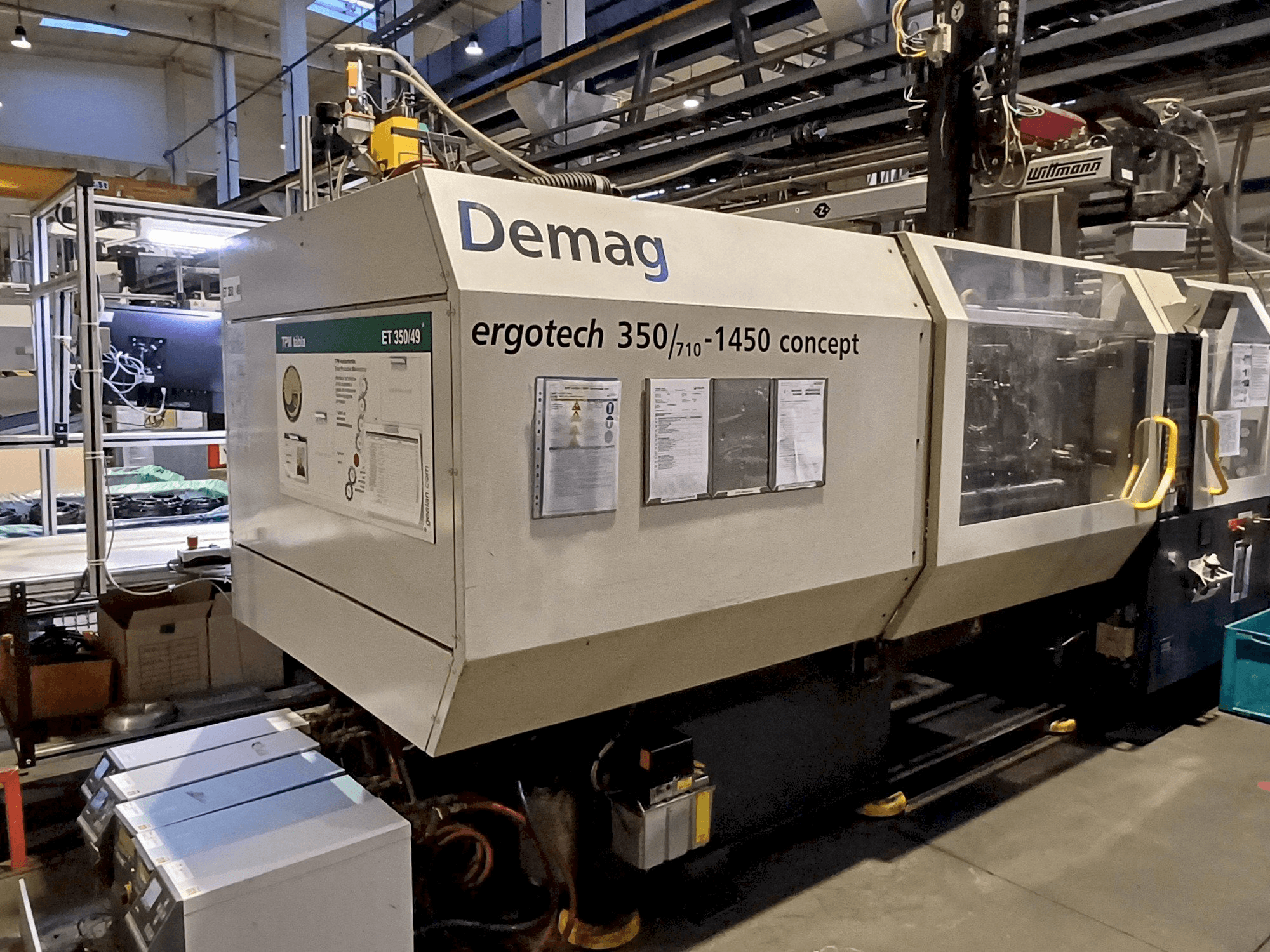 Vista frontal de la máquina SUMITOMO SHI DEMAG Ergotech 350 Concept