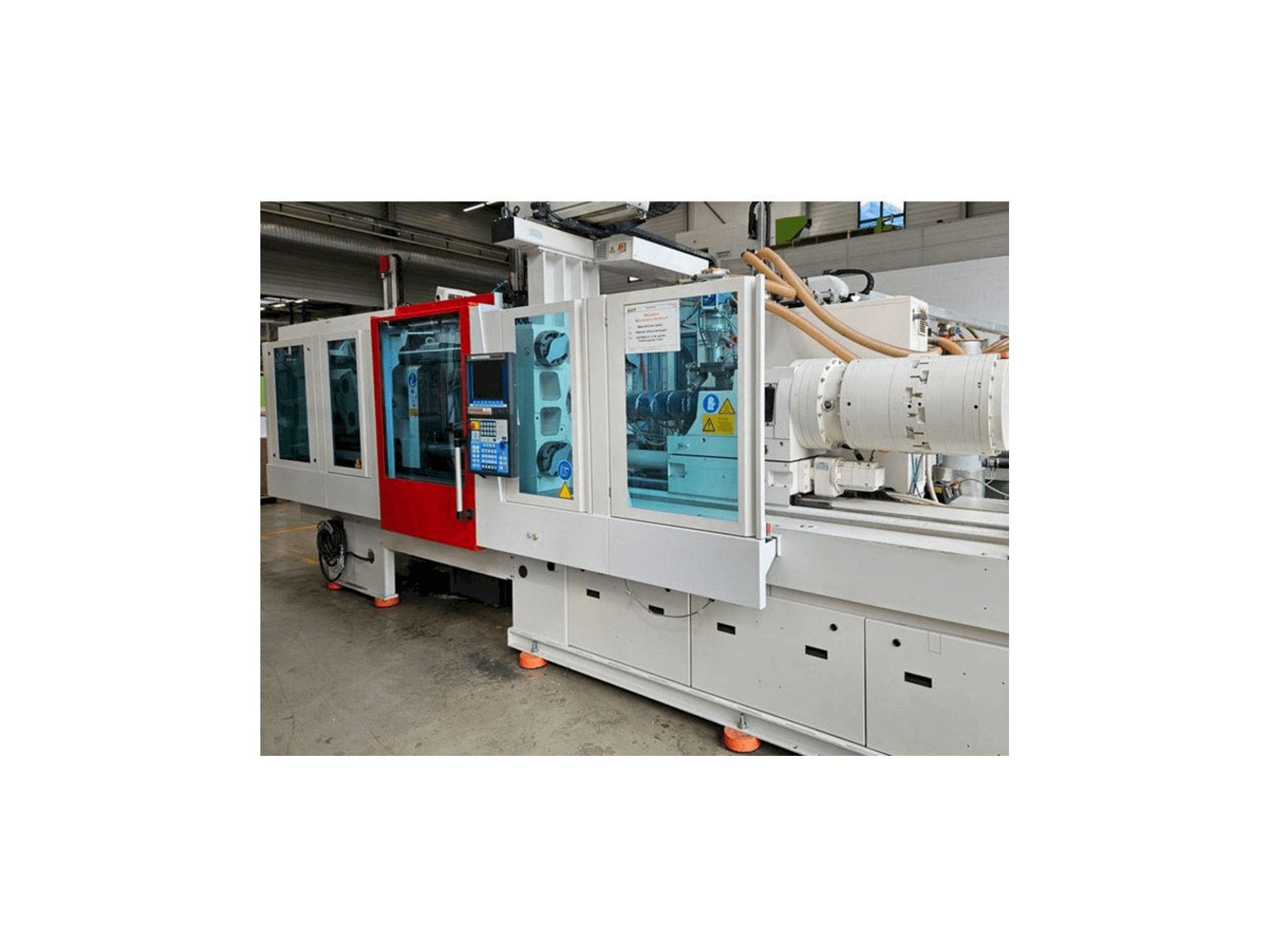 Vista frontal de la máquina Krauss Maffei EX 160 / 180 mit LRX 100