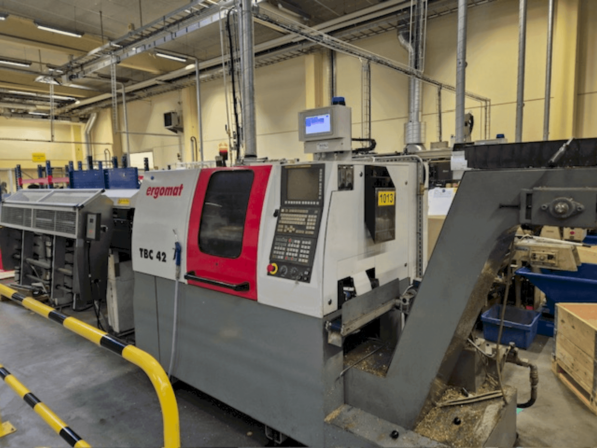 Vista frontal de la máquina ERGOMAT TBC-42