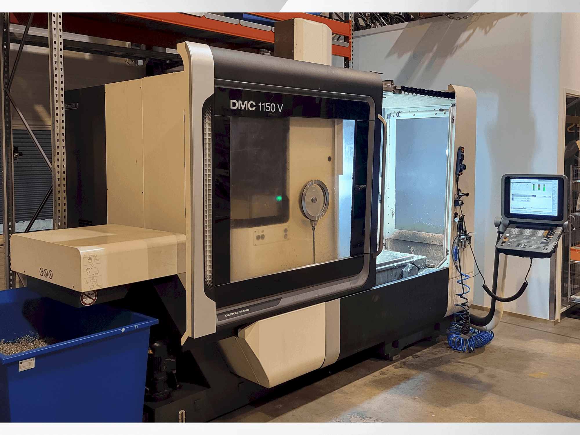 Vista frontal de la máquina DMG MORI DMC1150V
