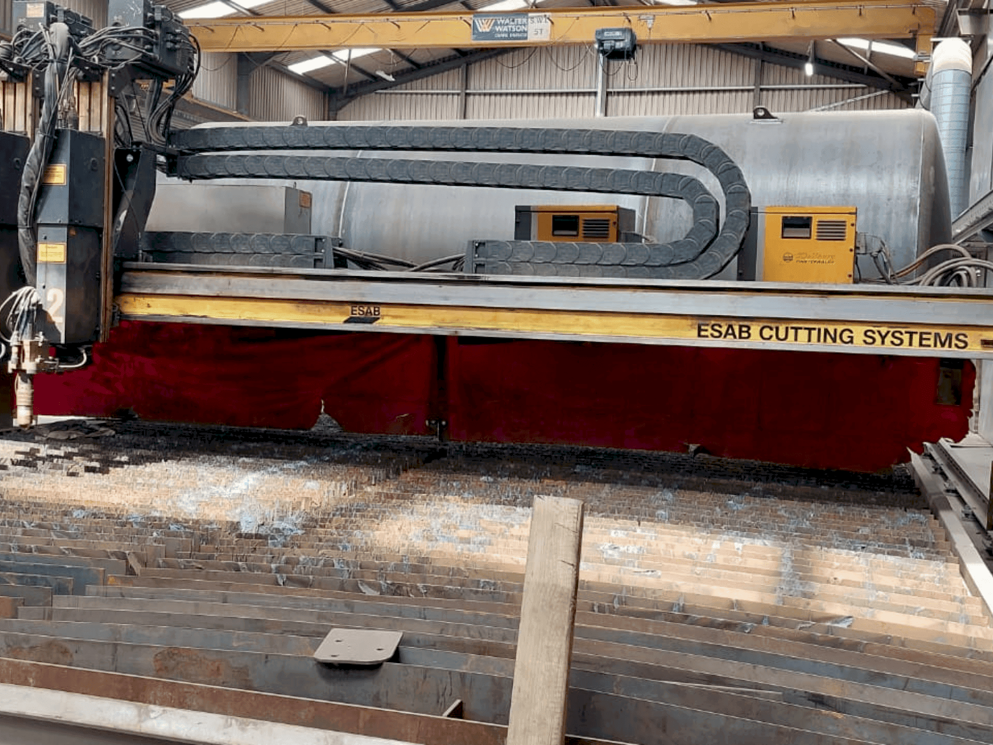 Vista frontal de la máquina ESAB Suprarex SXE 5000