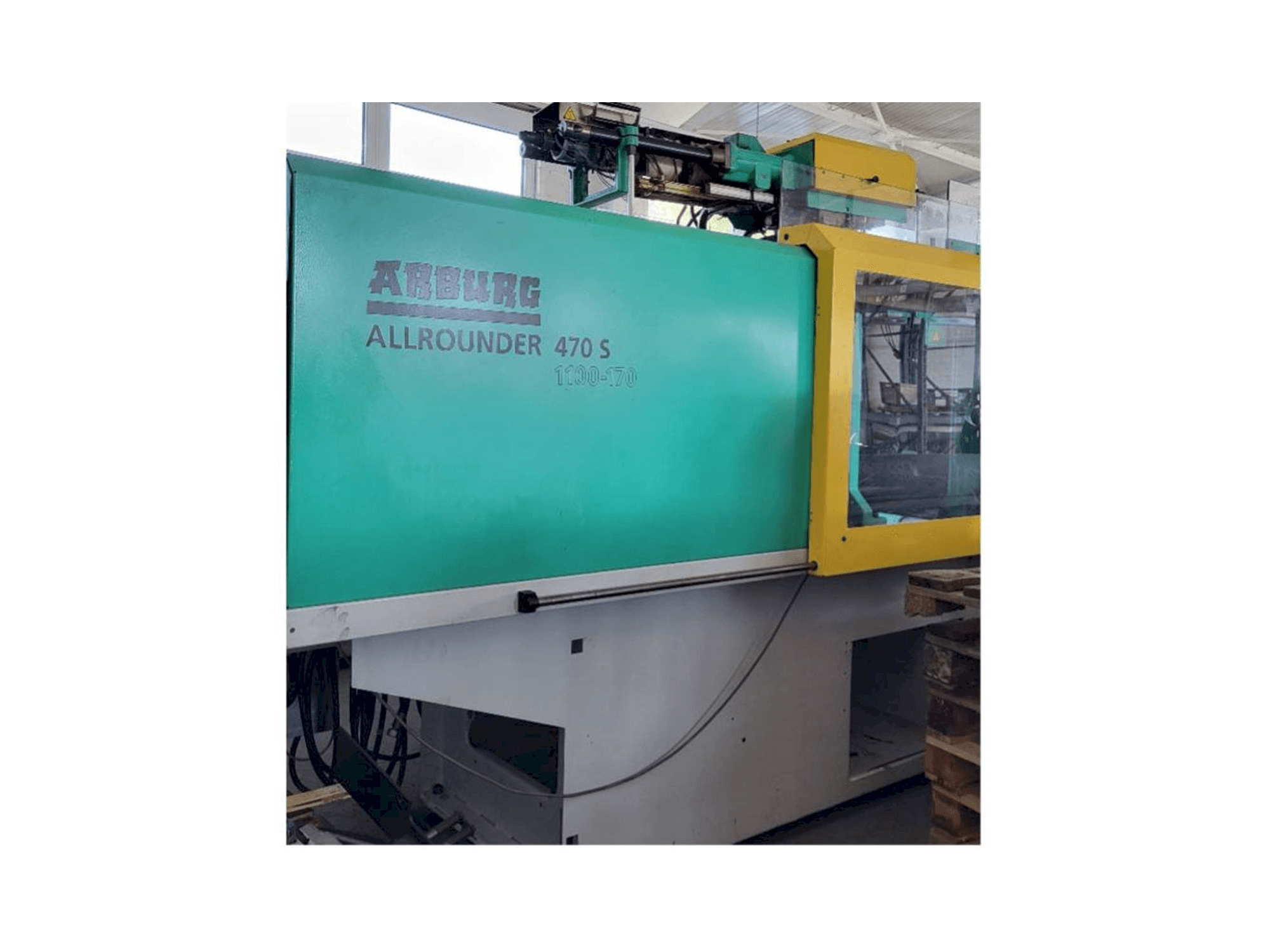 Vista frontal de la máquina Arburg Allrounder 470S 1100 - 170/170