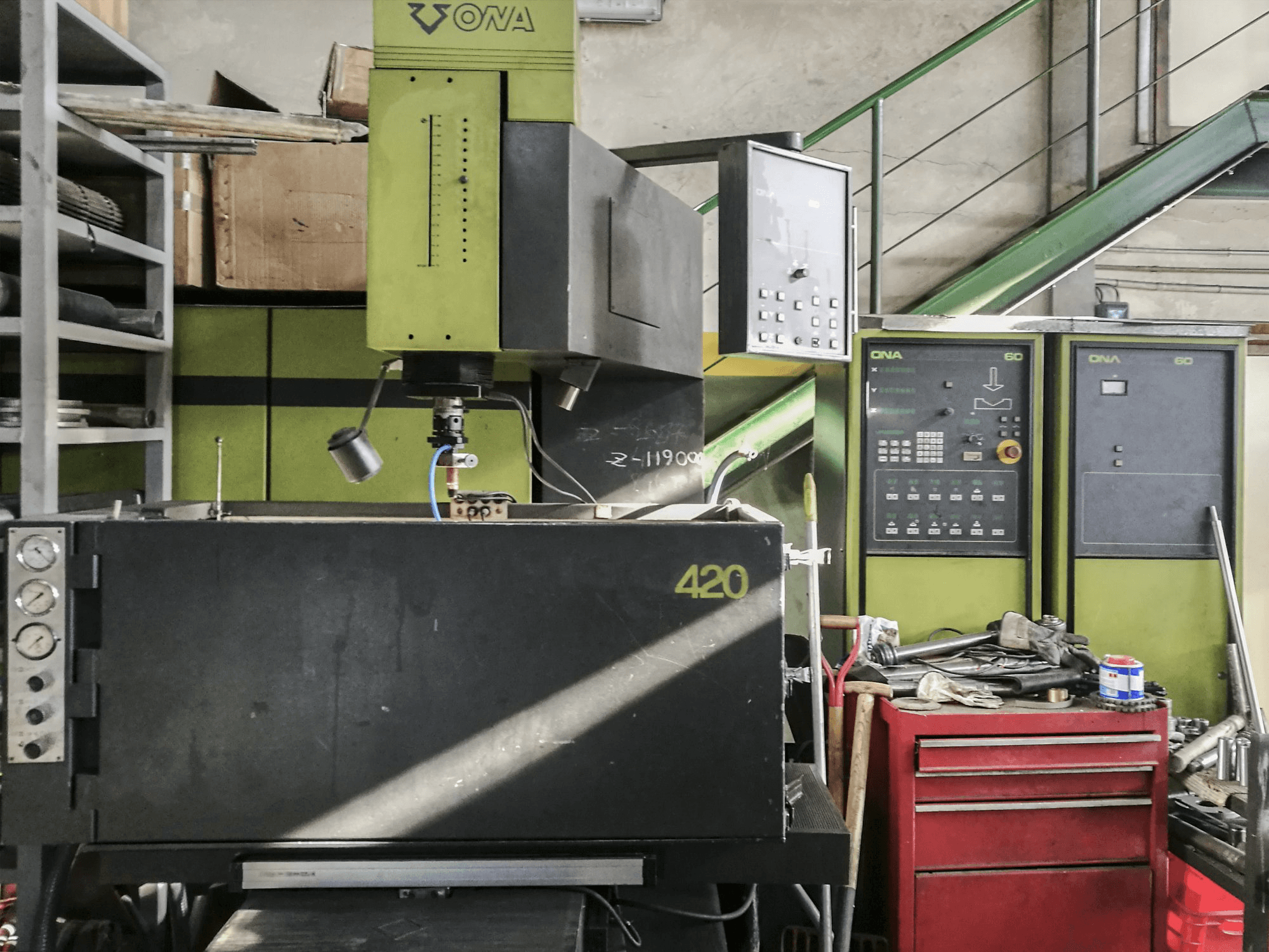 Vista frontal 1 de la máquina ONA ONOMATIC 420