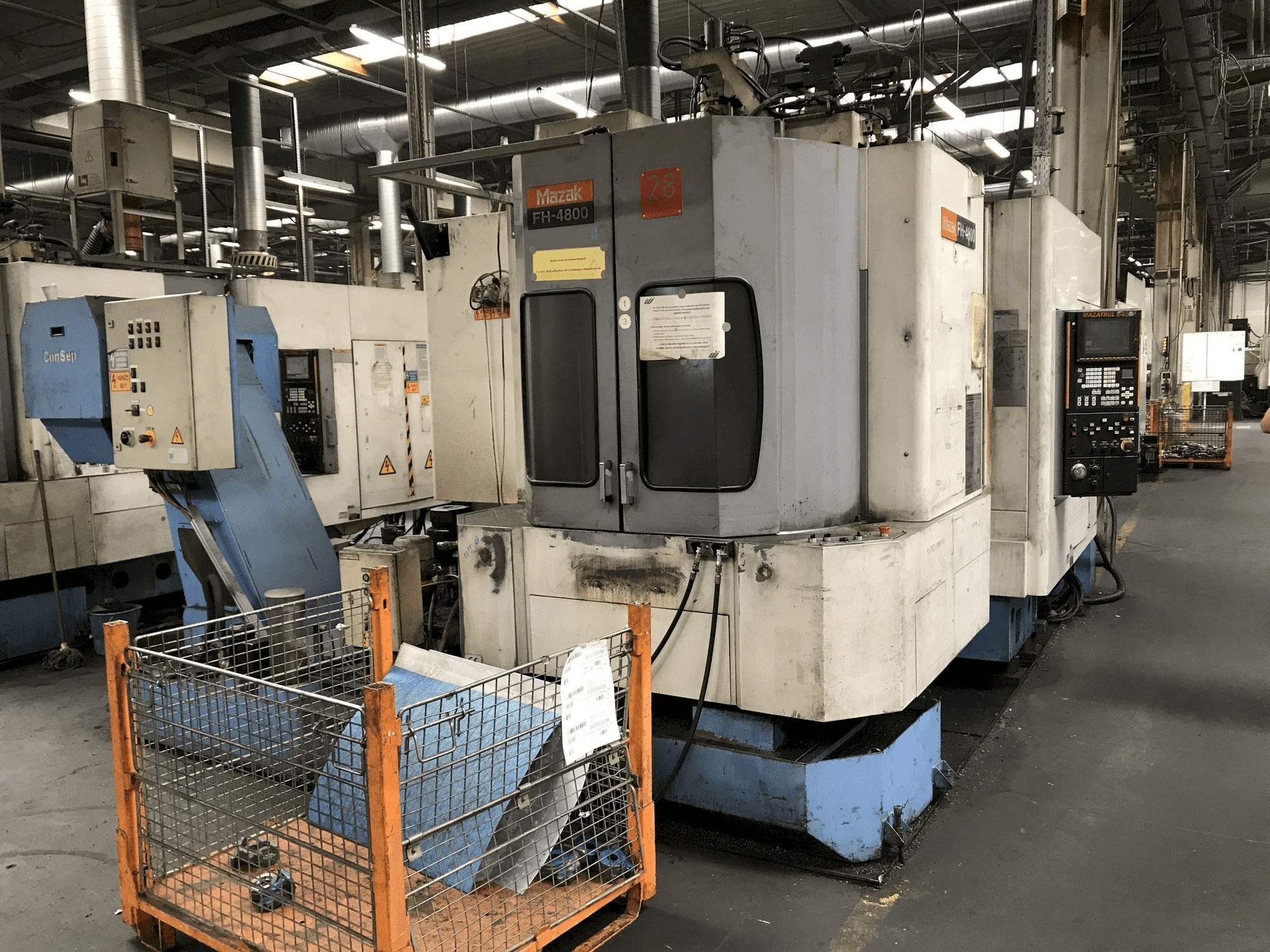 Vista frontal de la máquina Mazak FH-4800 40T