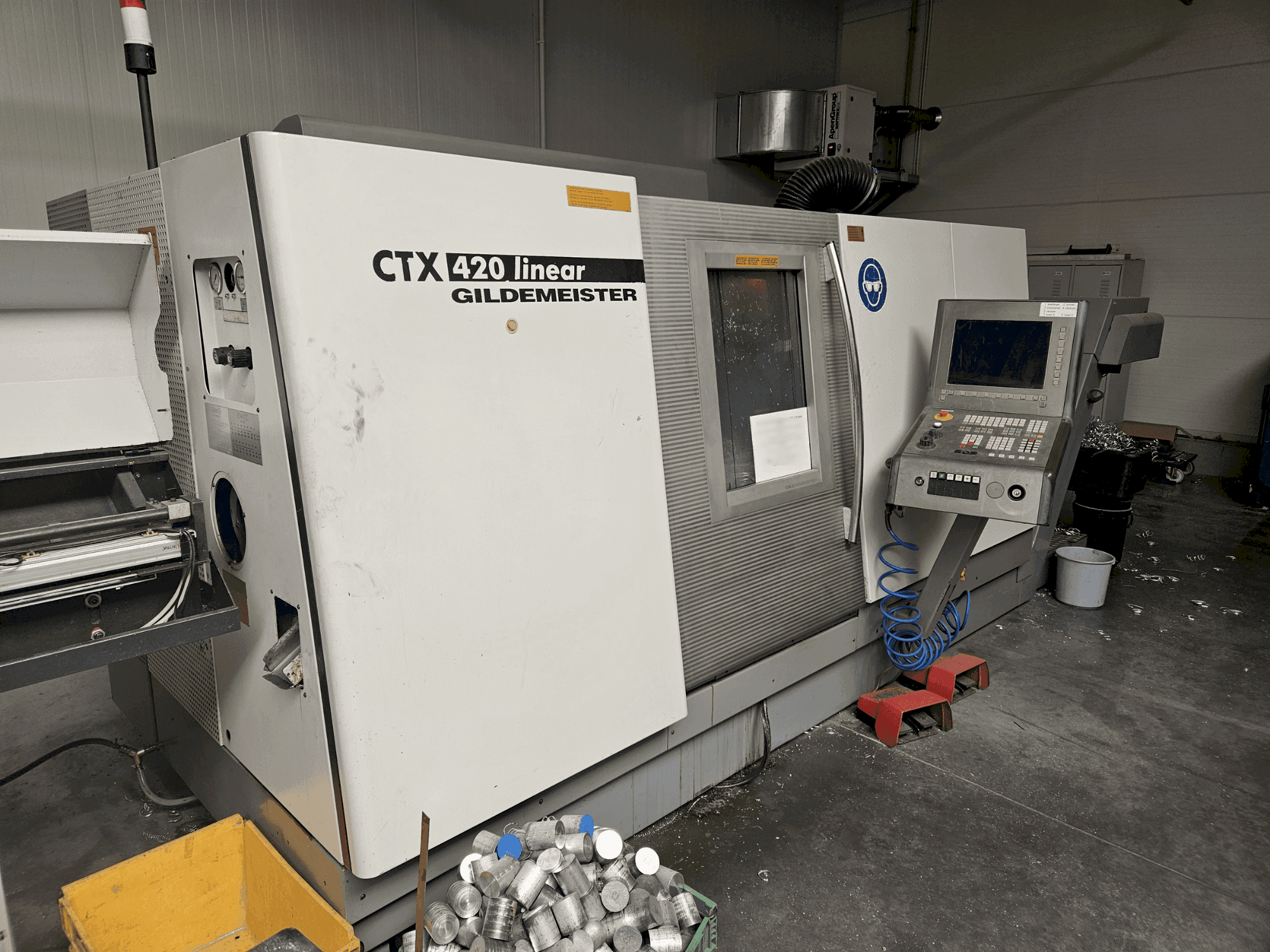 Vista frontal de la máquina Gildemeister CTX 420 Linear